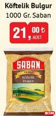 SABAN KÖFTELİK BULGUR 1000 GR